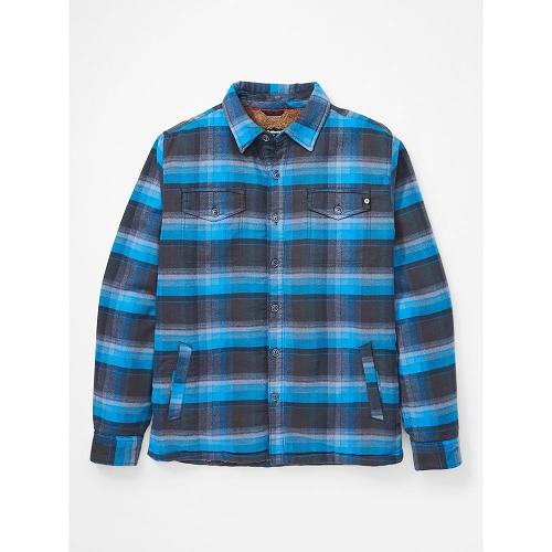 Marmot Ridgefield Clothes - Mens Shirts Dark Blue CA4087291 Canada